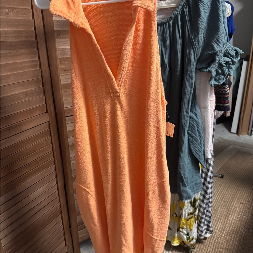 Free People Beach - Terry  Sleeveless Polo Dresses - Bundled XL NWT